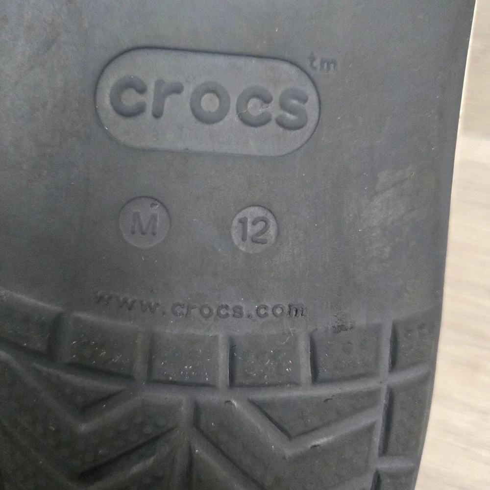 Crocs Navy Blue Bayaband Clogs Size 12 Casual Sporty Logo Clog Sporty